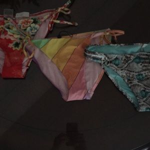 3 size L NWT bathing suit bottoms